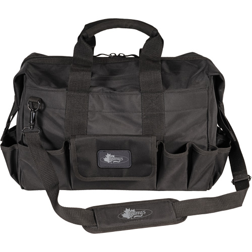 Sac &agrave; outils Phantom 18" pour entrepreneur, Polyester balistique, 25 pochettes, Noir Cantin et fils
