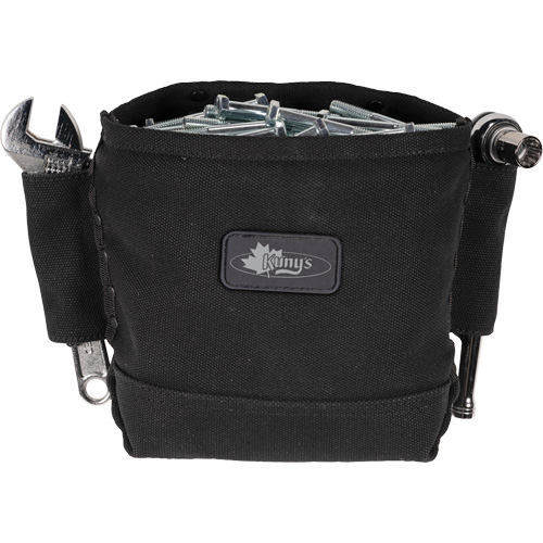 Phantom Collection Nut & Bolt Bag with 2 Sleeves, Canvas, 3 Pockets, Black Cantin et fils