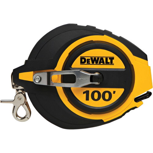 Closed Case Long Tape Measure, 100', Imperial Graduations Cantin et fils