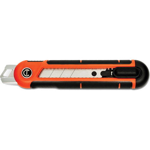 Couteau r&eacute;tractable &agrave; lame cassable de 25 mm, Acier, Prise en Plastique Cantin et fils