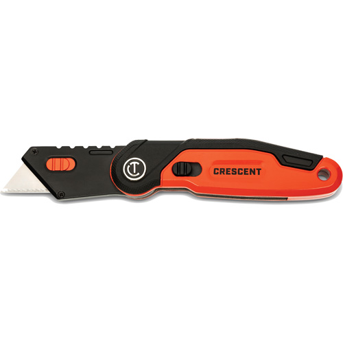 Folding Utility Knife, 1" Blade, Steel Blade, Aluminum Handle Cantin et fils