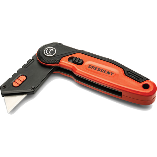 Folding Utility Knife, 1" Blade, Steel Blade, Aluminum Handle Cantin et fils