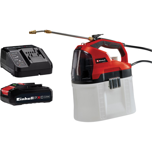 Pulv&eacute;risateur de produits chimiques sans fil 18V avec batterie 2,5 Ah et ensemble de d&eacute;part de chargeur, 253,6 oz (7,5 L) Cantin et fils