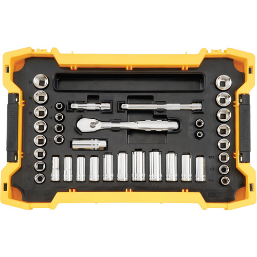 Jeu d'outils 3/8" & 1/2" pour m&eacute;canicien avec plateau & couvercle TOUGHSYSTEM 2.0 Cantin et fils