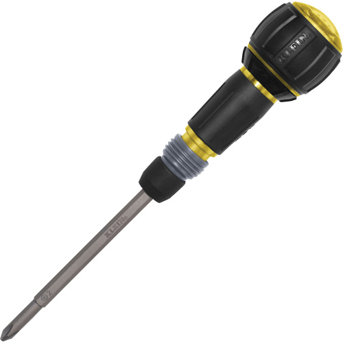 Tournevis &agrave; cliquet Fastbit Tru-Grip, embouts Phillips et &agrave; fente, 8-1/2" lo, Prise Plastique/Coussin&eacute;e Cantin et fils