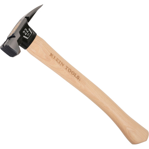 Milled Face Straight Claw Hammer, 22 oz., Wood Handle, 16-1/10" L Cantin et fils