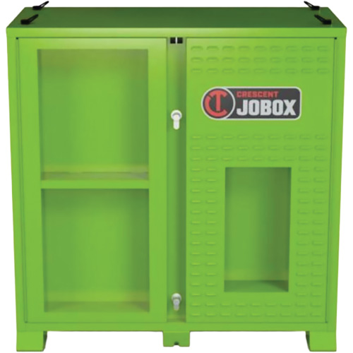 Armoire ventil&eacute;e pour le rangement d'&eacute;PI sur place, Acier, Vert lime haute visibilit&eacute; Cantin et fils