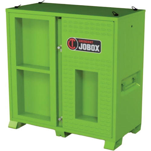 Armoire ventil&eacute;e pour le rangement d'&eacute;PI sur place, Acier, Vert lime haute visibilit&eacute; Cantin et fils