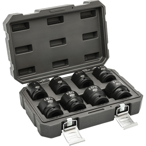 Jeu de douilles SAE &agrave; 6 pans, 8 Mcx, Chocs, Prise de 3/4" Cantin et fils