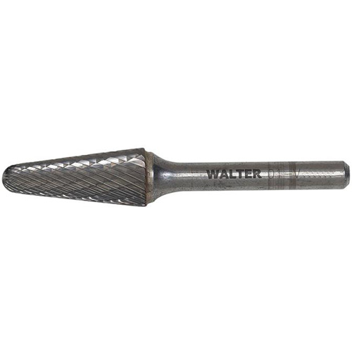 Double Cut Cone Carbide Burr, 1/2" Dia., 1/4" Shank, 1-1/8" Depth of Cut Cantin et fils