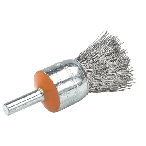 Brosses mont&eacute;es &agrave; fils cr&ecirc;p&eacute;s, 3/4", Fils 0,014", Tige 1/4" Cantin et fils