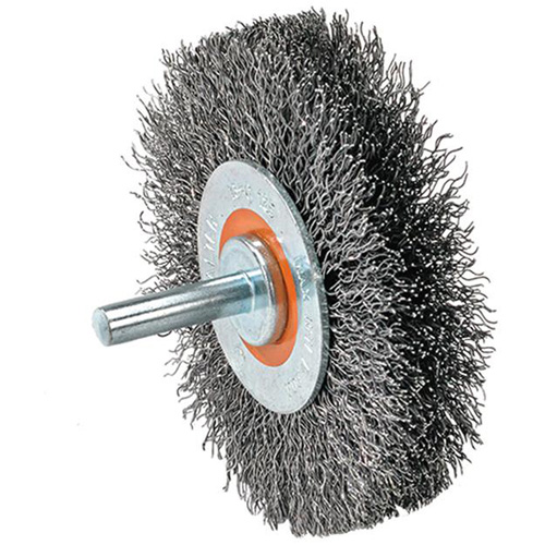 Disque mont&eacute; &agrave; fils cr&ecirc;p&eacute;s, 3" dia., Fils 0,0118" Cantin et fils