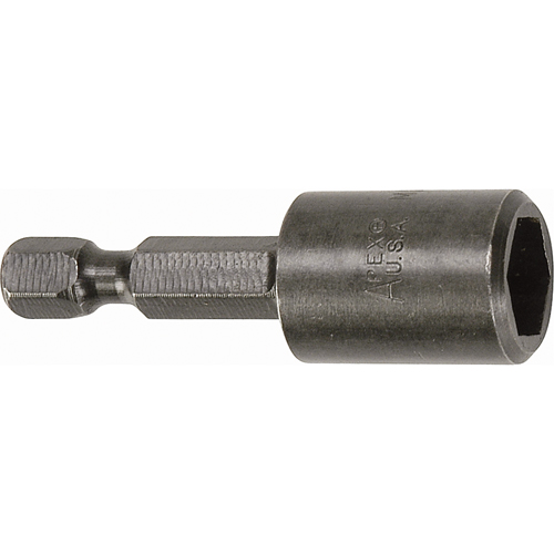 Tourne-&eacute;crou pour vis SAE de feuille m&eacute;tallique, Embout 3/8", Prise 1/4", 1-3/4" lo, Magn&eacute;tique Cantin et fils