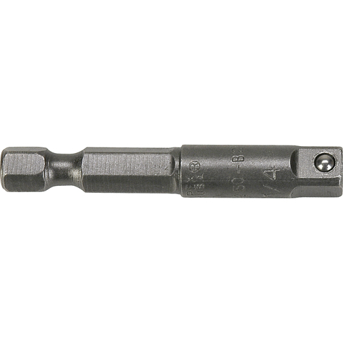 Hex To Male Square Drive Extension, 1/4" Drive Size, 4" L Cantin et fils