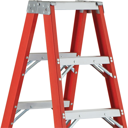 6600 AA Series Industrial Extra Heavy-Duty 2-Way Stepladders, Fibreglass, 375 lbs. Capacity, 4' Cantin et fils