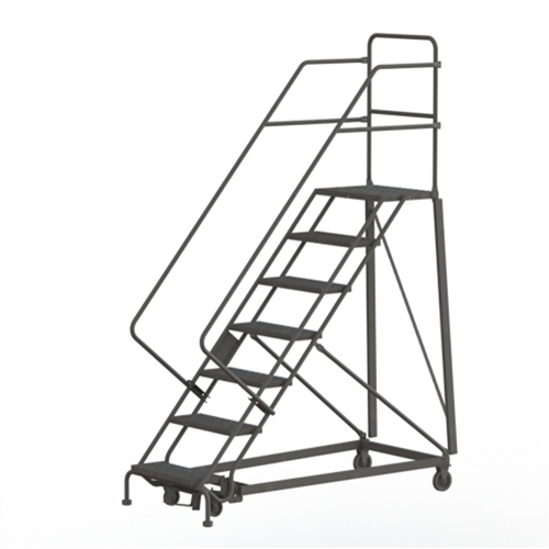 Heavy Duty Safety Slope Ladder, 7 Steps, Perforated, 50° Incline, 70" High Cantin et fils