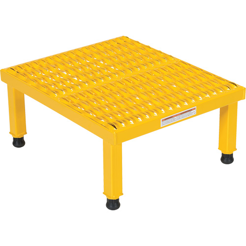 Plate-forme ajustable Step-Mate, 1 marche(s), 23-1/2" la x 19-9/16" lo x 16-1/2" h, Capacit&eacute; 500 lb Cantin et fils