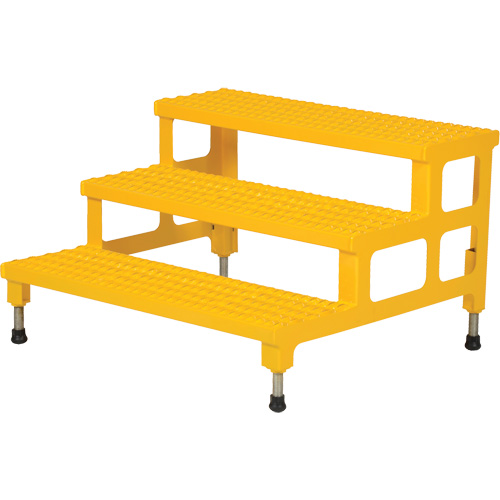 Plate-forme ajustable Step-Mate, 3 marche(s), 36-3/16" la x 33-7/8" lo x 22-1/4" h, Capacit&eacute; 500 lb Cantin et fils