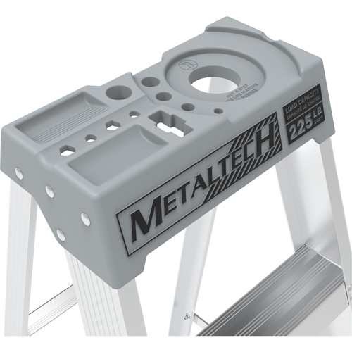 Step Ladder, 10', Aluminum, 225 lbs. Capacity, Type 2 Cantin et fils