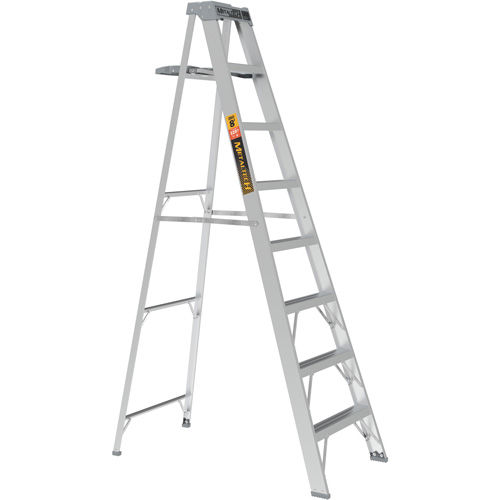 Step Ladder with Paint Tray, 8', Aluminum, 225 lbs. Capacity, Type 2 Cantin et fils