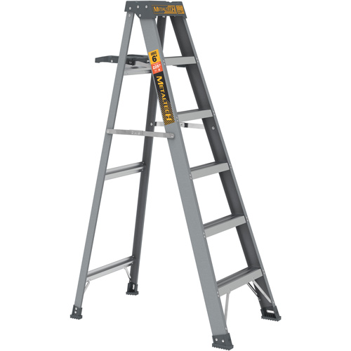 Step Ladder with Paint Tray, 6', Fibreglass, 225 lbs. Capacity, Type 2 Cantin et fils