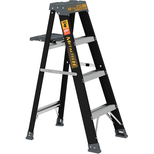 Step Ladder with Paint Tray, 4', Fibreglass, 250 lbs. Capacity, Type 1 Cantin et fils