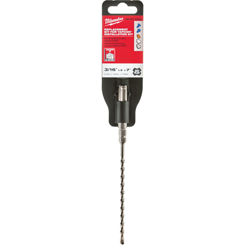 Foret de maçonnerie &agrave; deux cannelures, 3/16", Tige SDS-Plus, Carbure Cantin et fils