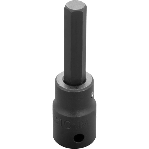 Socket Bit, Hex, 10 mm x 3-1/4" L, 1/2" Drive Cantin et fils