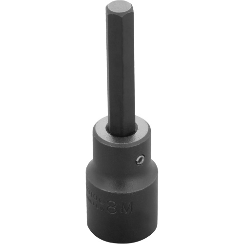 Socket Bit, Hex, 8 mm x 3-1/4" L, 1/2" Drive Cantin et fils