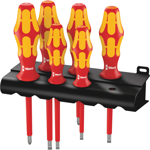 Jeu de tournevis isol&eacute;s, 1000 V, 6 M Cantin et fils