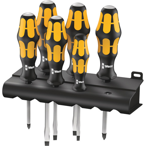 Jeu de tournevis s&eacute;rie 900 Chiseldriver et support, 6 mcx Cantin et fils