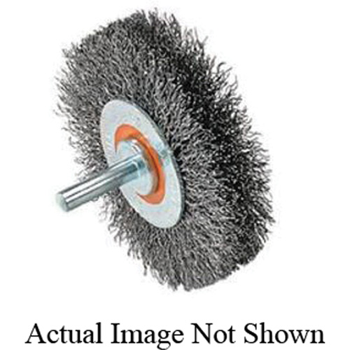 Mounted Crimped Wire Wheel, 3" Dia., 0.0118" Fill Cantin et fils