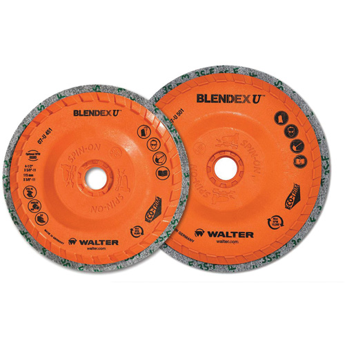 Blendex U Finishing Cup Disc, 4-1/2" Dia., Fine Grit, Silicon Carbide Cantin et fils