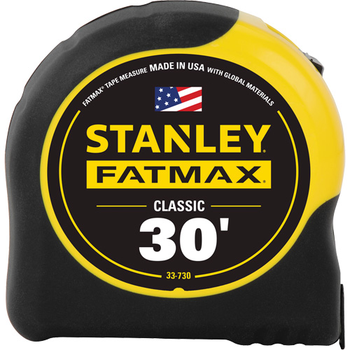 Ruban &agrave; mesurer classique FatMax, 1-1/4" x 30', Marques de goujon Imp&eacute;rial Cantin et fils