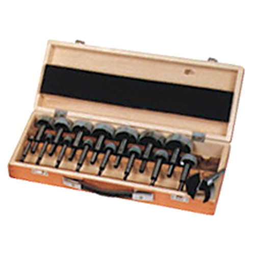 Bormax Forstner Bit Kits in a Wooden Box, 16 Pieces, High Carbon Steel Cantin et fils