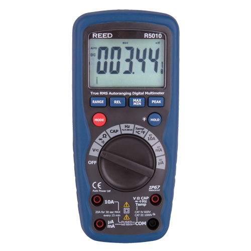 Multim&egrave;tre num&eacute;rique avec certificat de calibration, Tension c.a./c.c., Courant c.a./c.c. Cantin et fils