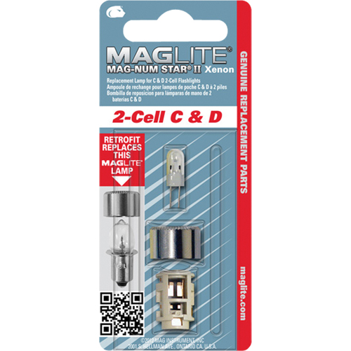 Ampoule de rechange pour lampe de poche &agrave; 2 piles C & D Cantin et fils