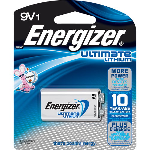Batteries au lithium, 9 V Cantin et fils