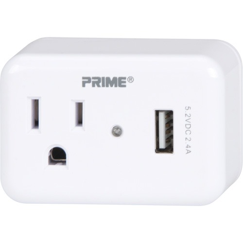Prime&reg; USB Charger with Surge Protector Cantin et fils