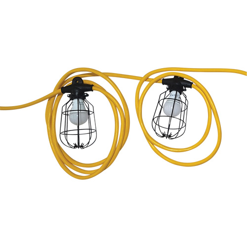 Chaînes de lumi&egrave;res DEL, 5 Lumi&egrave;res, 600" lo, Boîtier en M&eacute;tal Cantin et fils