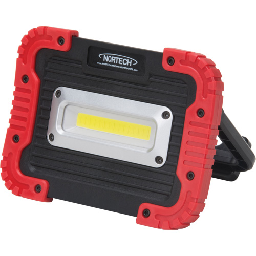 Portable Work Light, LED, 10 W, 1000 Lumens, Plastic Housing Cantin et fils