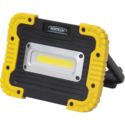 Portable Work Light, LED, 10 W, 1000 Lumens, Plastic Housing Cantin et fils