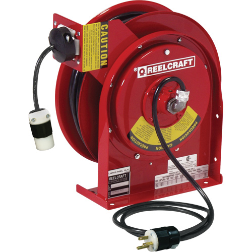 Power Cord Reel, 45', SJEOOW, 12 Gauge, 20 A Cantin et fils