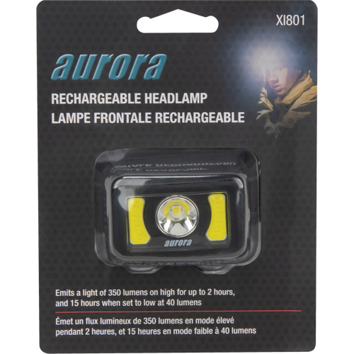 Headlamp, LED, 350 Lumens, 2 Hrs. Run Time, Rechargeable Batteries Cantin et fils