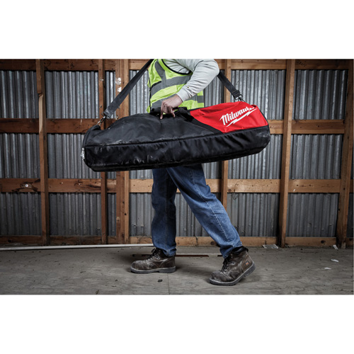 Sac de transport pour tour d'&eacute;clairage M18 Rocket, Nylon balistique, 1 pochettes, Noir/Rouge Cantin et fils