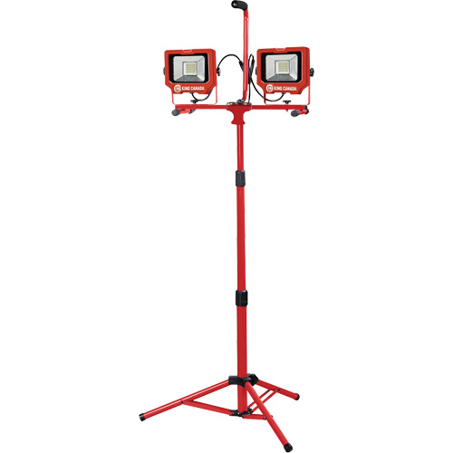 Baladeuses jumel&eacute;es avec tr&eacute;pied, DEL, 40 W, 6000 lumens, Boîtier en Aluminium Cantin et fils