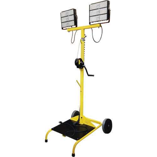 Chariot &agrave; lampe Beacon978 avec treuil, DEL, 150 W, 22500 lumens, Boîtier en Aluminium Cantin et fils