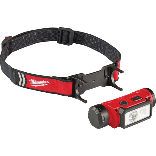 REDLITHIUM USB Hardhat Headlamp, LED, 600 Lumens, 5 Hrs. Run Time, Rechargeable Batteries Cantin et fils