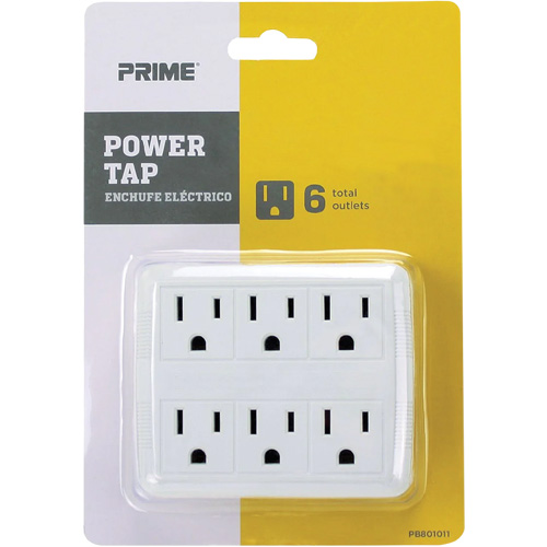 Power Tap, 6 Outlet(s), 15 A, 1875 W, 125 V Cantin et fils