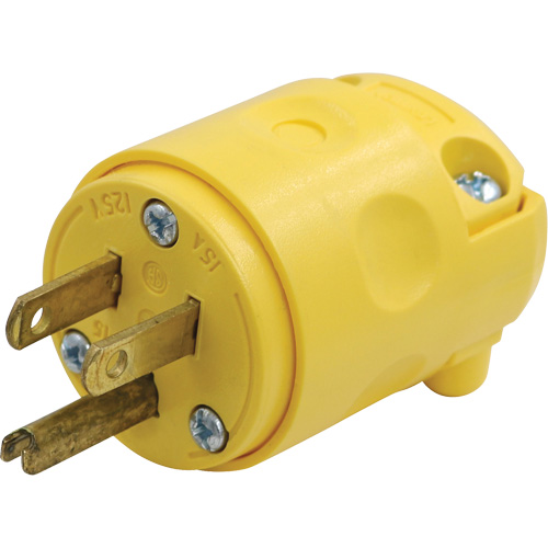 Replacement Plug, PVC, 15 A, 125 V Cantin et fils